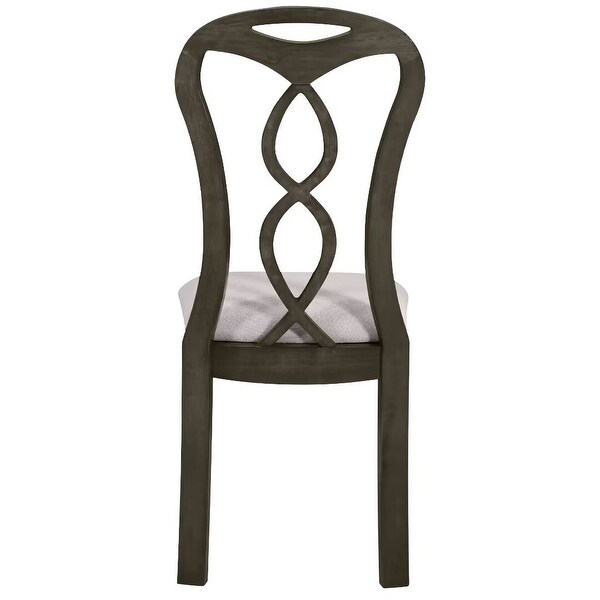 Trestle Dining Table Set with Upholstered Dining Chairs,Smooth Backs