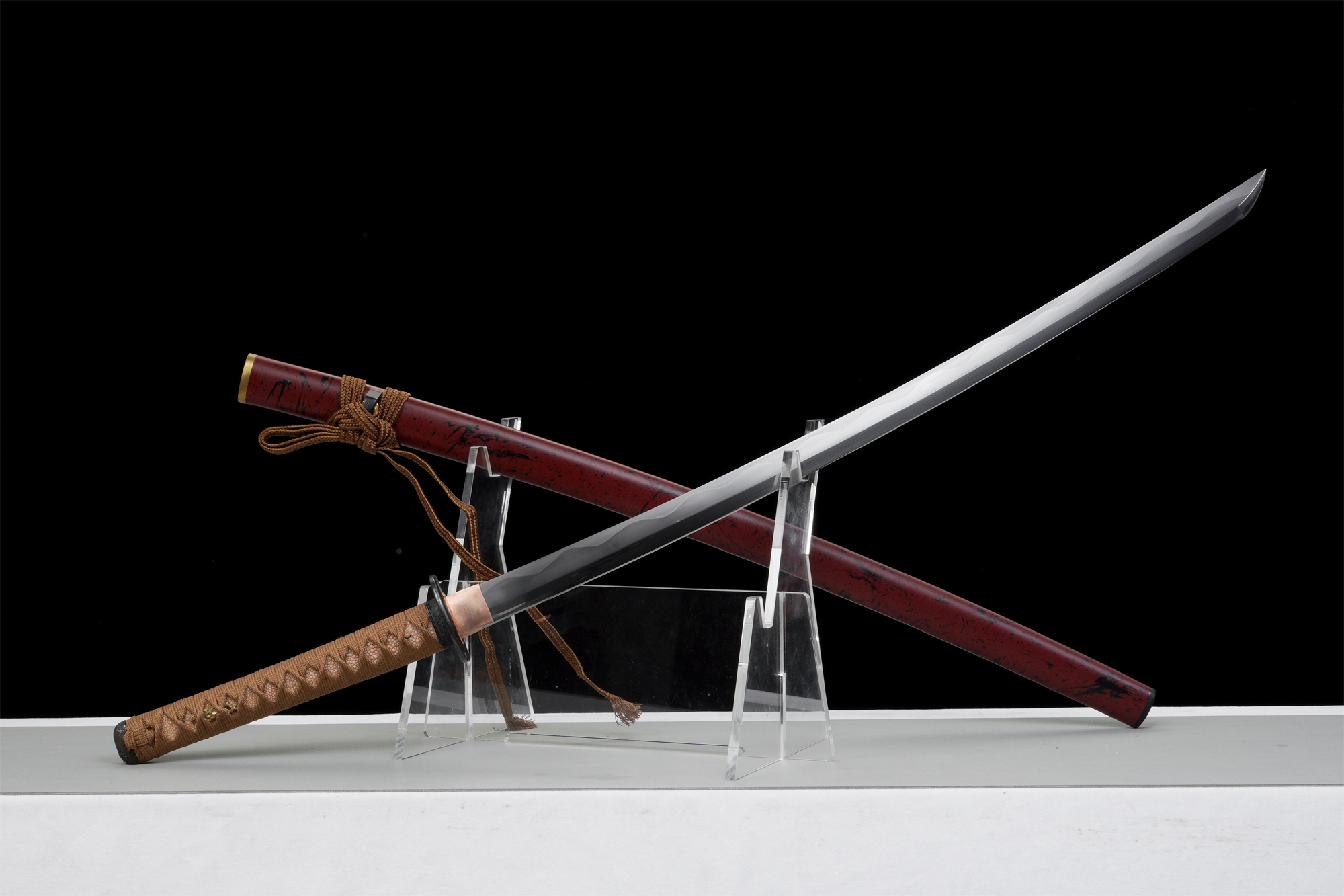 Sakabato Reverse-Blade Katana – T10 Clay Tempered, Full Tang