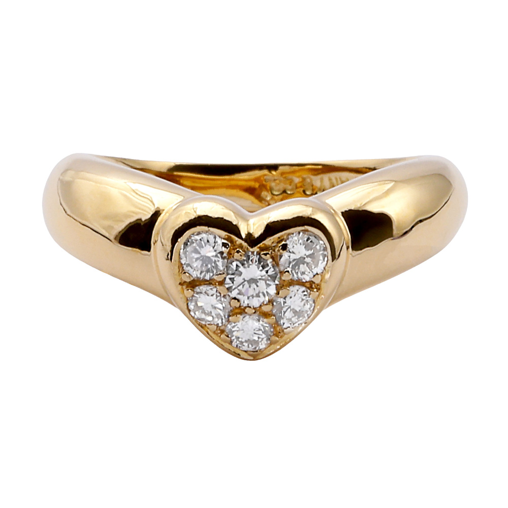Tiffany & Co. Tiffany Heart Diamond K18YG Yellow Gold Ring
