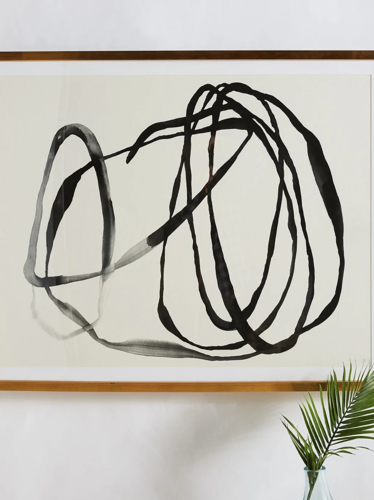 AH024 (Set) - California Contemporary Moonwall Minimalist Hand-Painted Artwork, Modern Decor