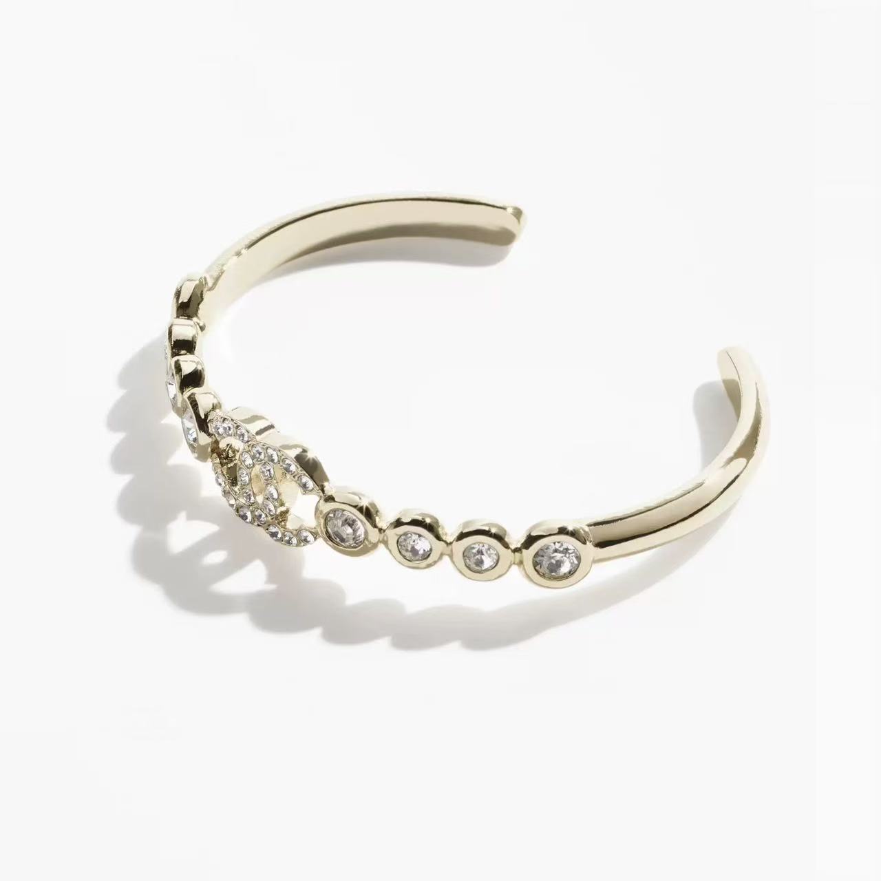 Chanel rhinestone cuff bracelet - cnluxepick