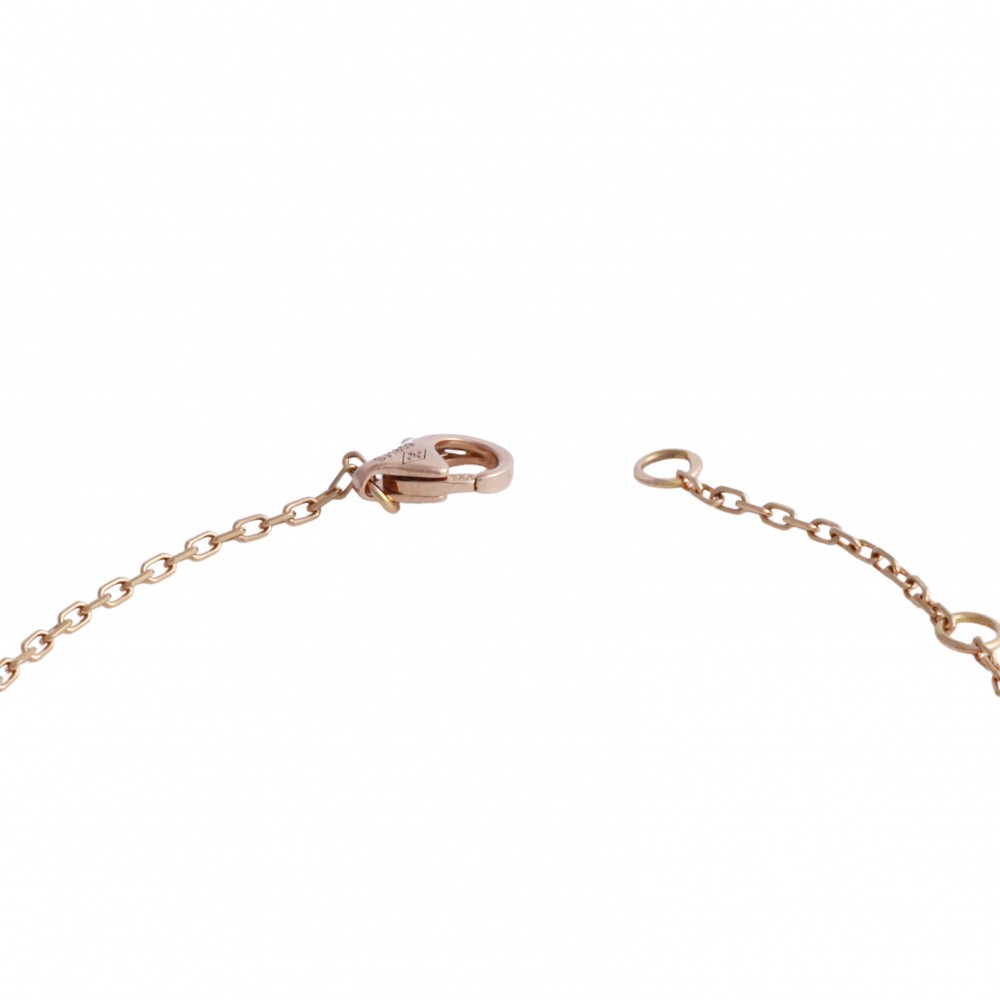 Cartier Logo Double C Bracelet 18K Rose Gold Sapphire