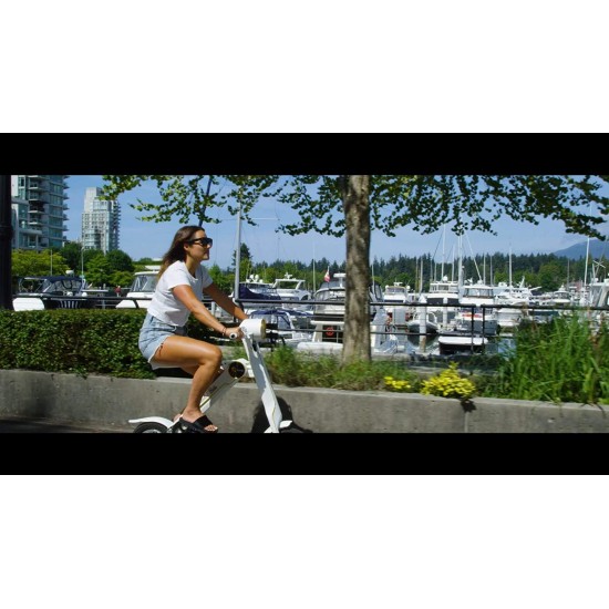 Folding Electric Adult Scooter – Electric Bicycle – Bluetooth Speaker – Stylish and Stable – Leather Seat – Lightweight – Excellent Range