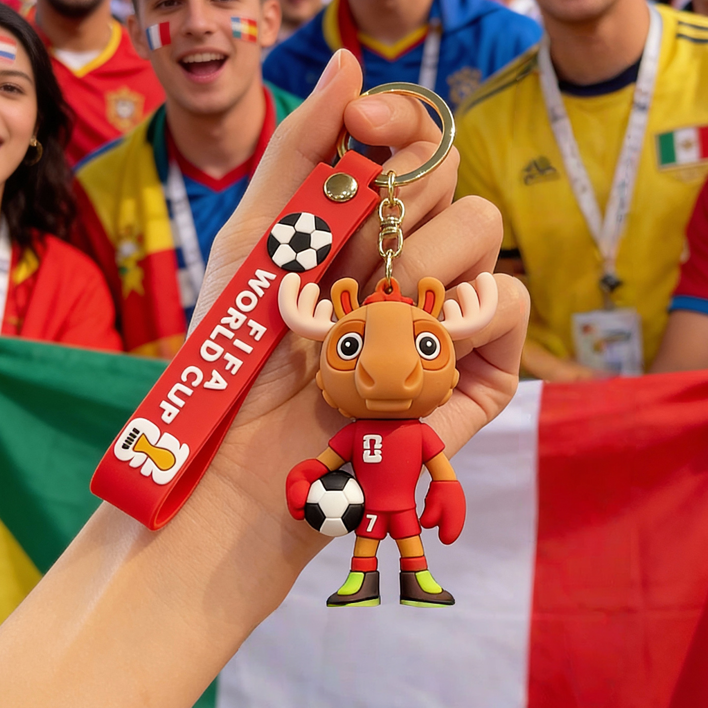 Cross-border popular daily necessities e-commerce dropshipping products: 2026 World Cup themed mascot keychains, pendants, and gifts
