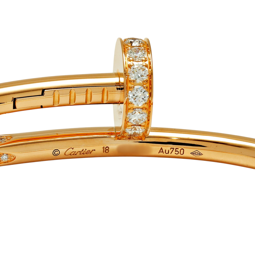 Cartier Juste un Clou Bracelet 18K Rose Gold Diamond B6048500