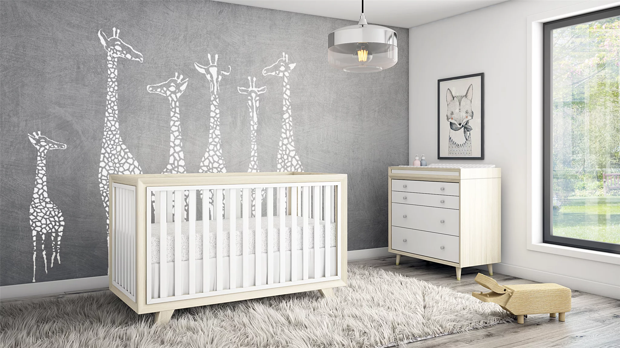 Second Story Home Wooster Dresser-Gray