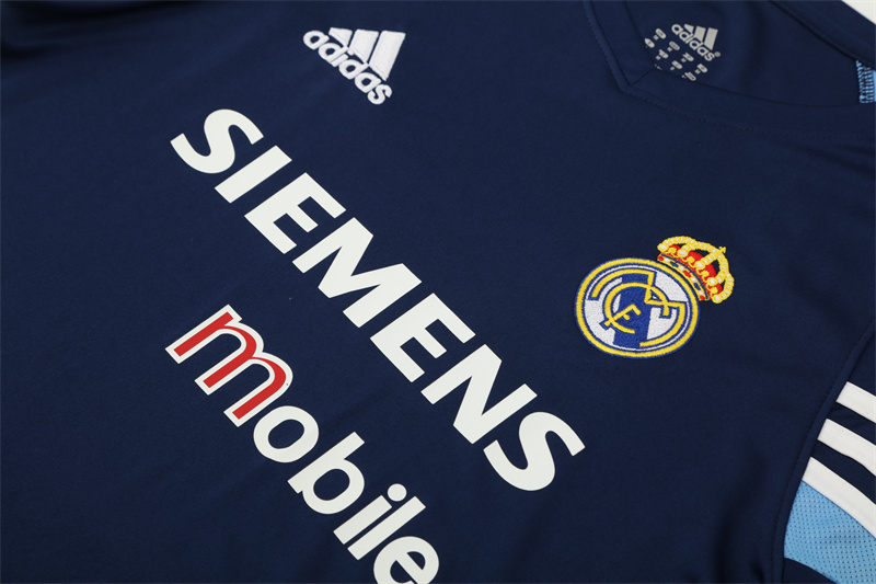 2003/04 Real Madrid Retro Short Sleeves Training Jersey - Blue 4