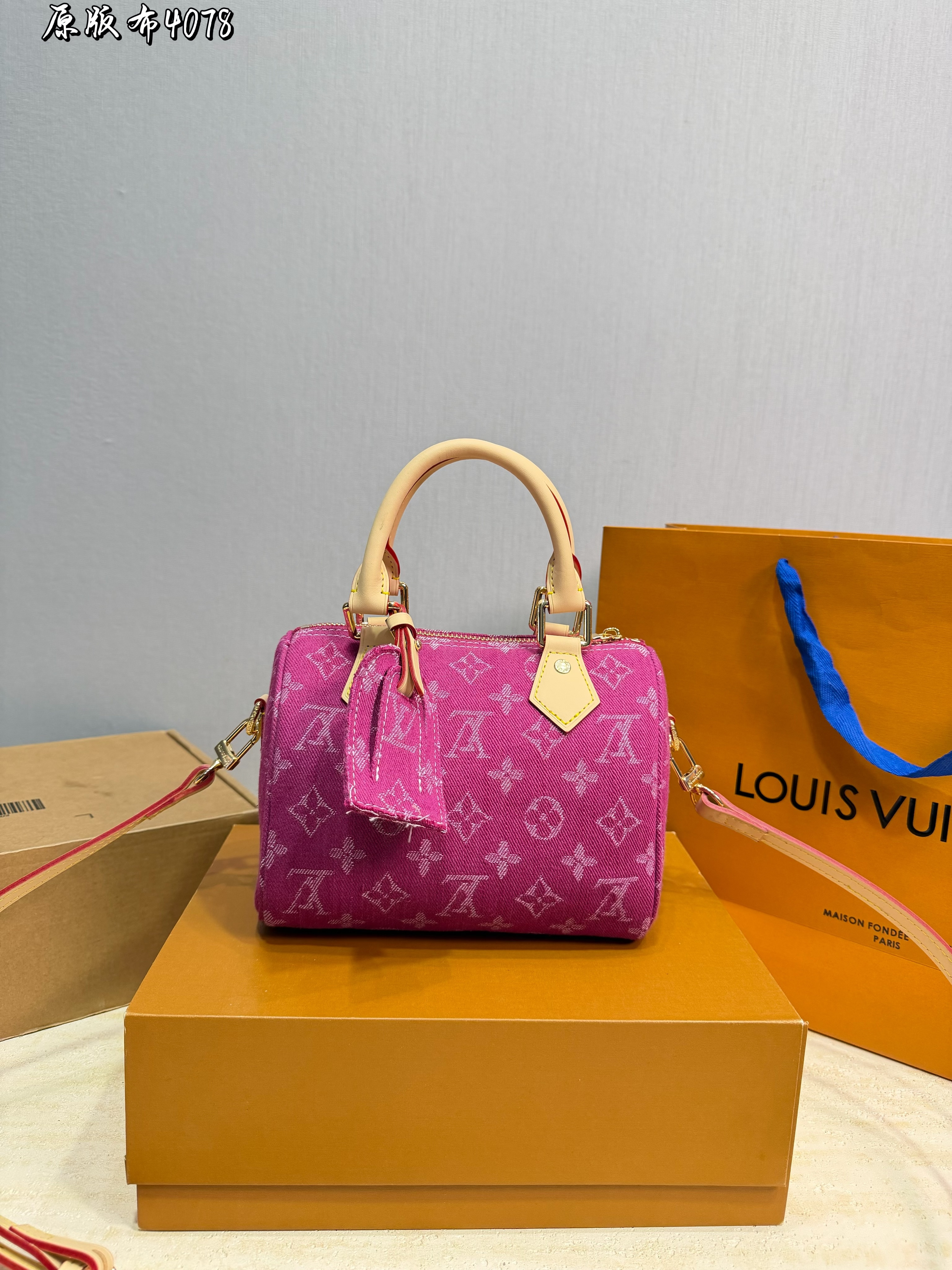 LV Nano Speedy Denim Bag - cnluxepick