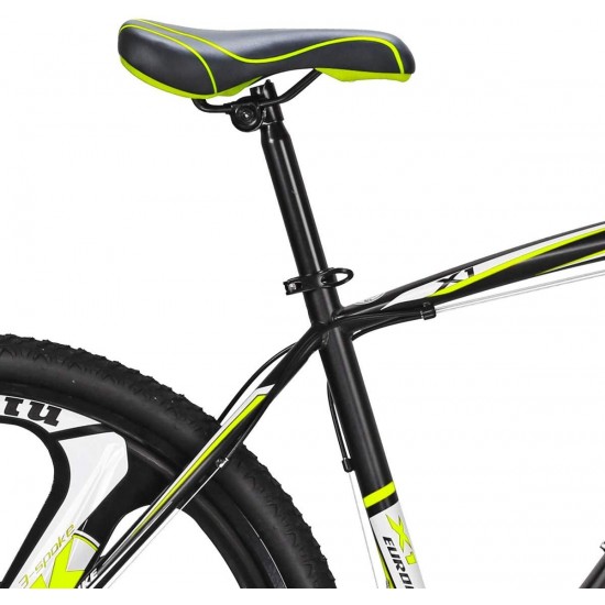X1 Mountain Bike 17 Inch Steel Frame 21 Speed 27.5 Inch K Wheel Mountain Bicycle Blackyellow