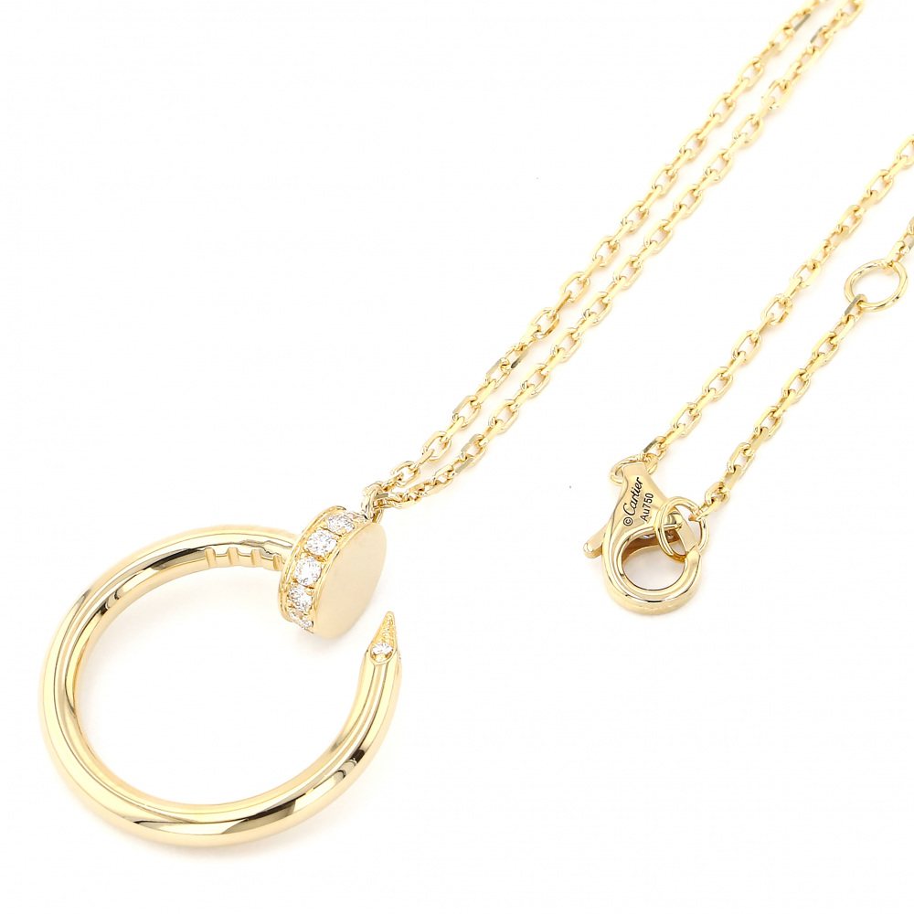 Cartier Juste un Clou Diamond Necklace 18K Yellow Gold