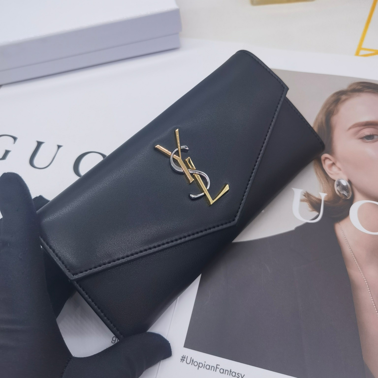 YSL cowhide wallet - cnluxepick