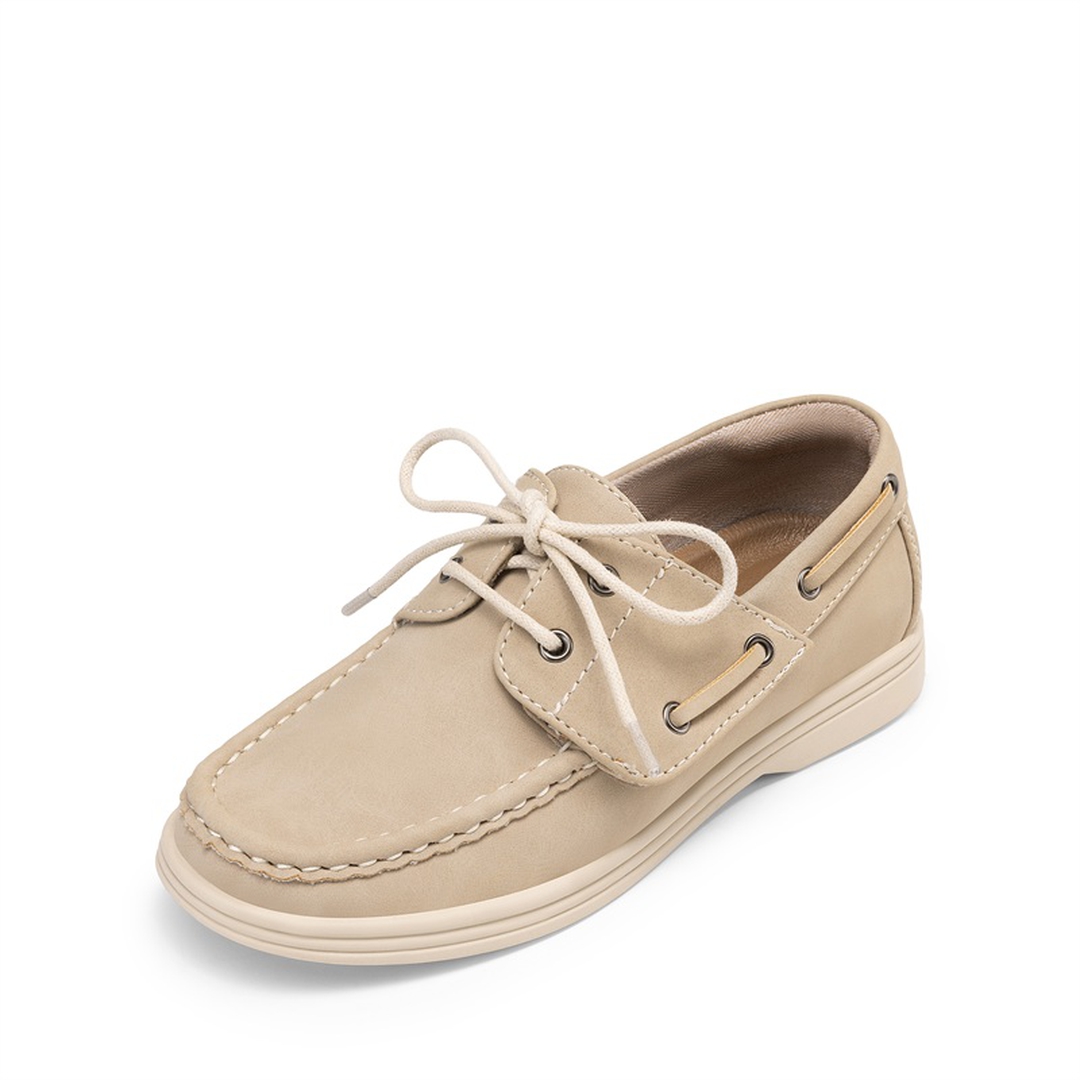 Boys' Lace-Up Boat Loafers