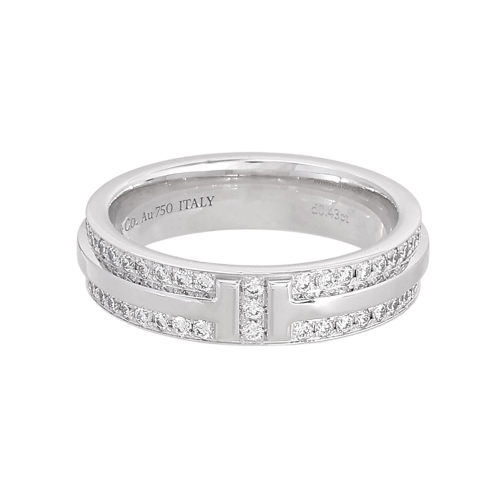 Tiffany & Co. Tiffany T Narrow Ring 18K White Gold Diamond 60151472