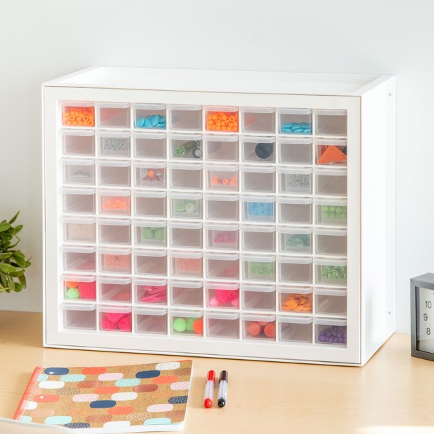 Iris Usa 64 Drawer Sewing And Craft Parts Cabinet White