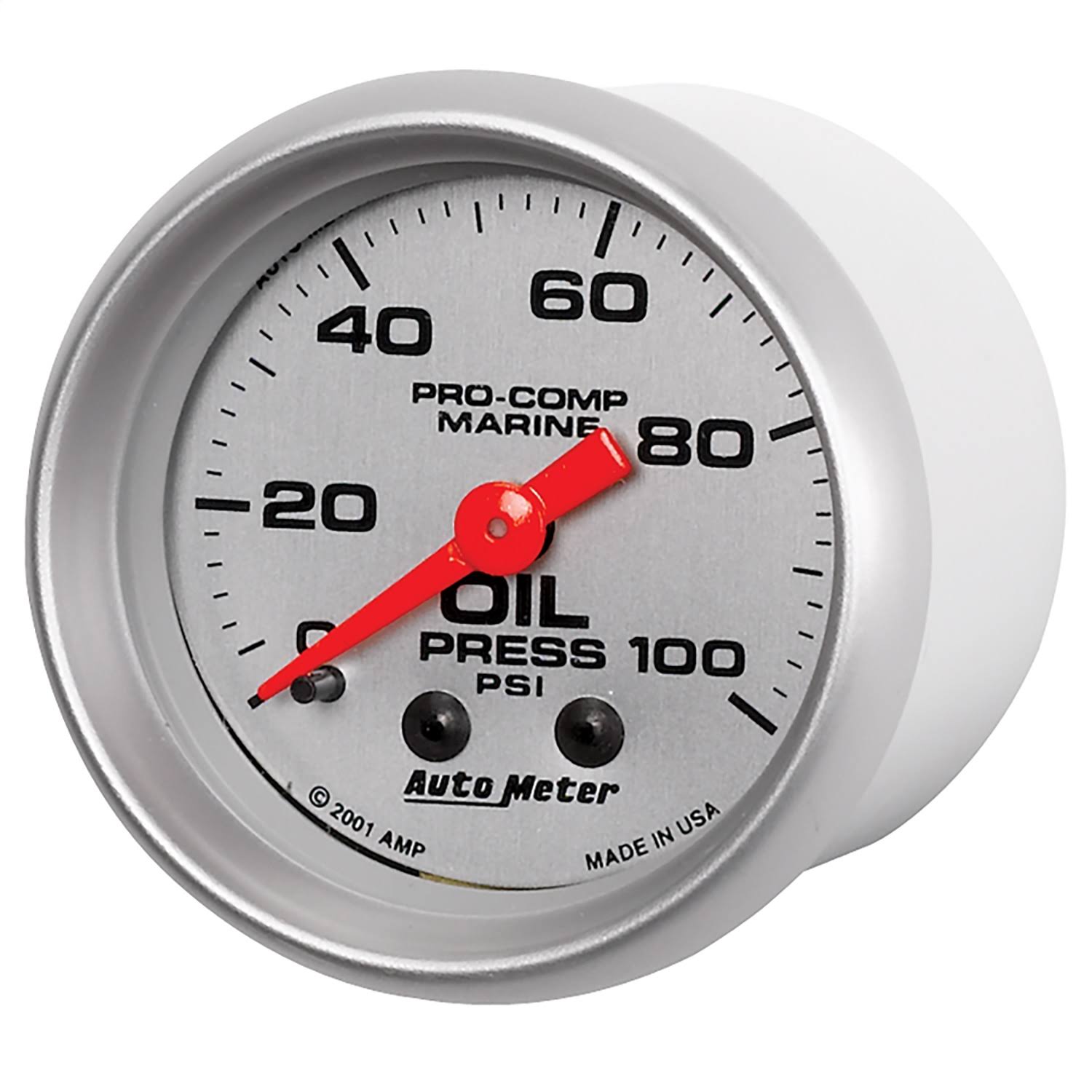 Autometer 200790-33 Marine Mechanical Oil Pressure Gauge