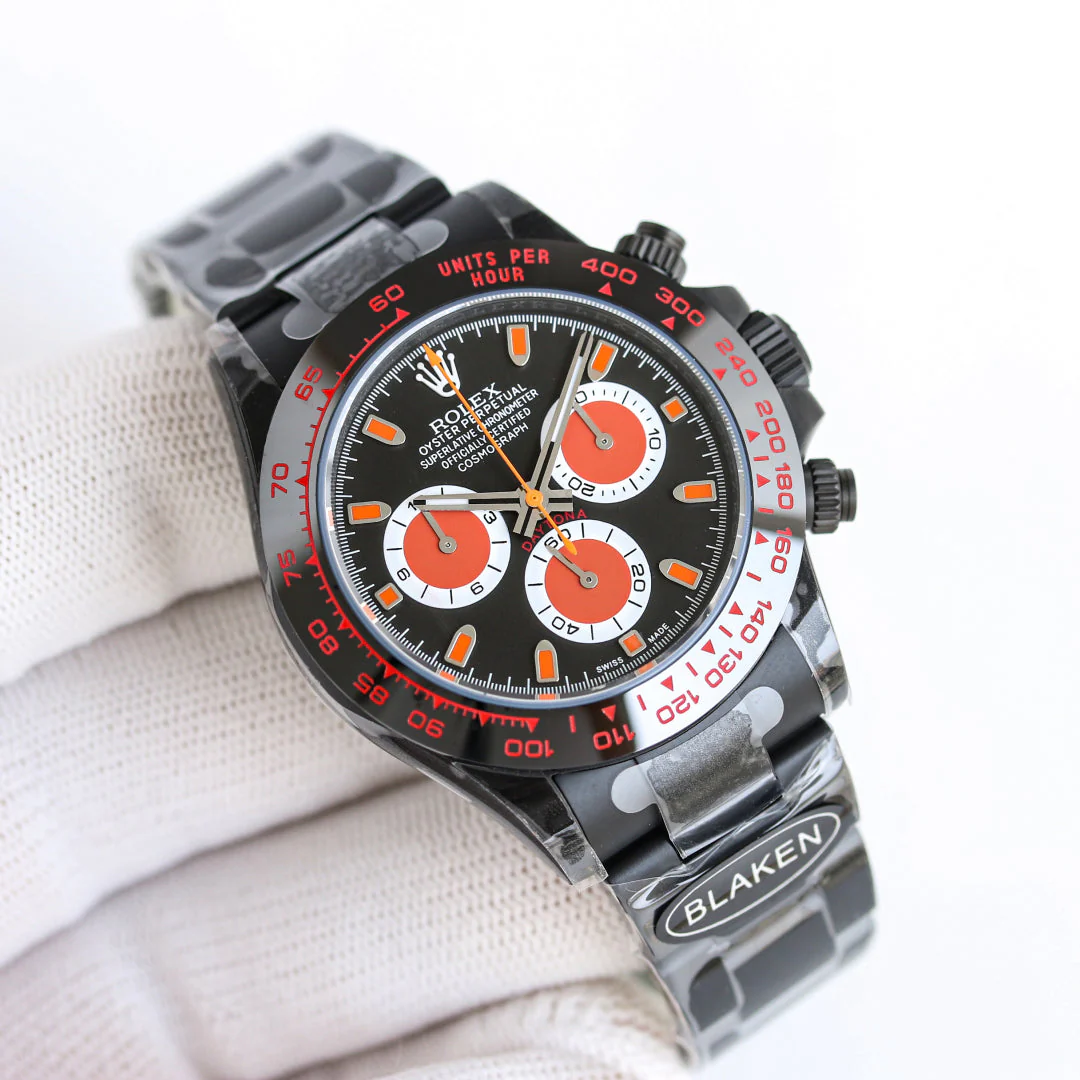 Rolex Daytona 40mm Carbon Black Silver Hand