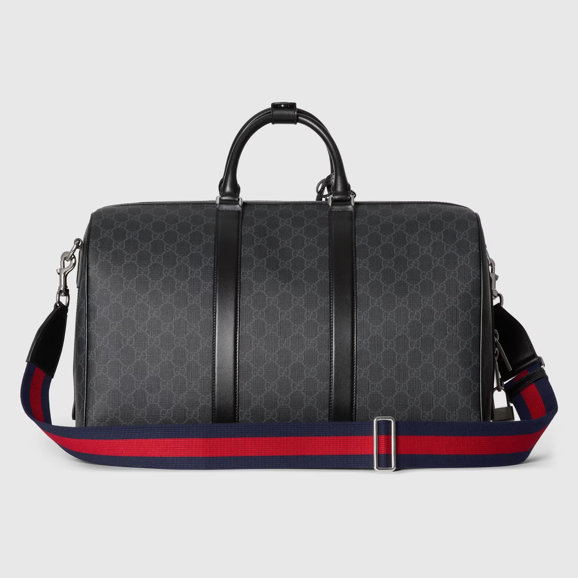 Gucci GG Canvas Medium Holdall Duffle Bag – Black
