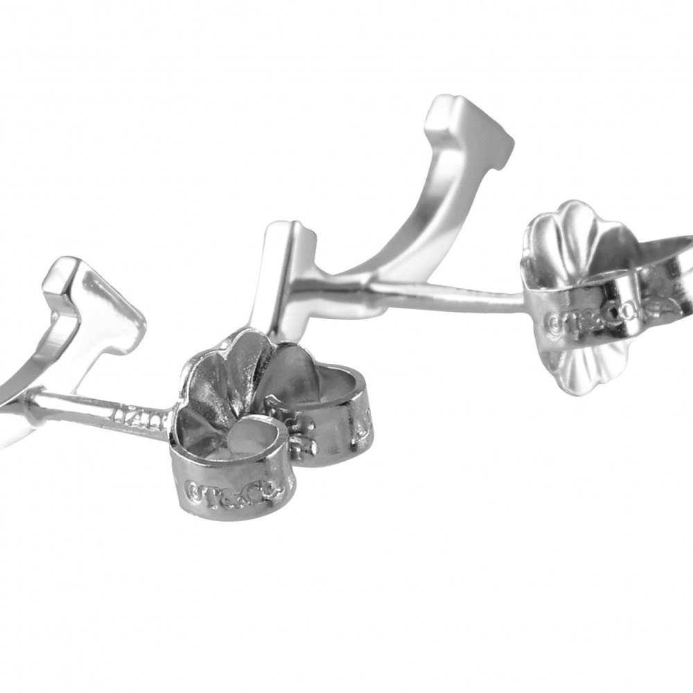 Tiffany & Co. Tiffany T Smile Earrings 18K White Gold 60150739