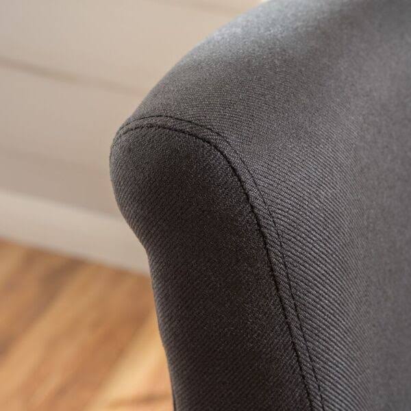 Noble House Tracy Swivel Barstool, Charcoal