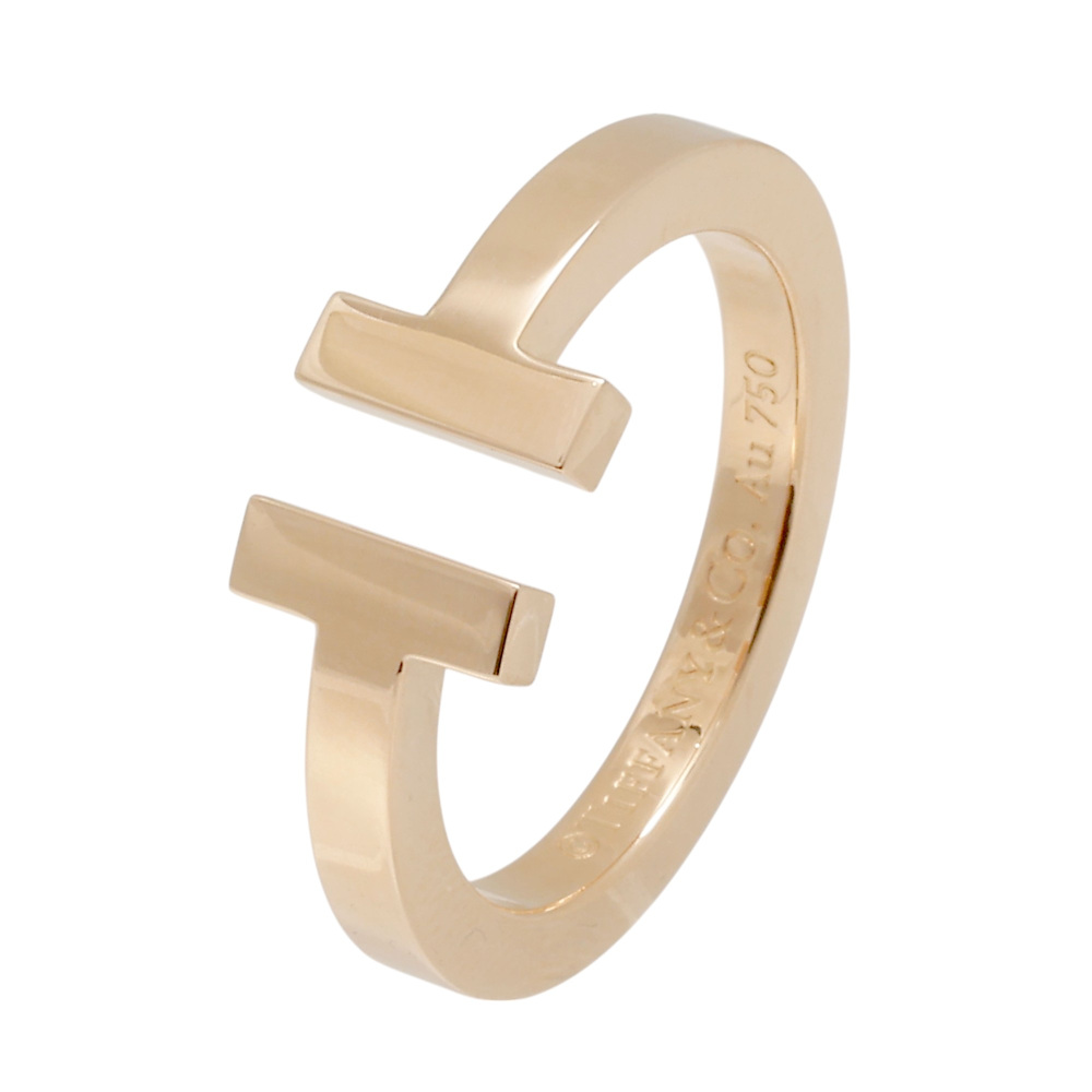 Tiffany & Co. Tiffany T Square Ring 18K Rose Gold 60147408