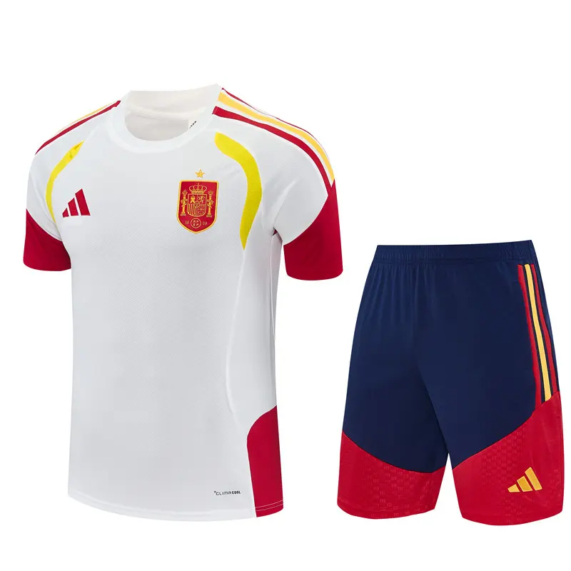 Short Sleeves Spain Training Suit - White
