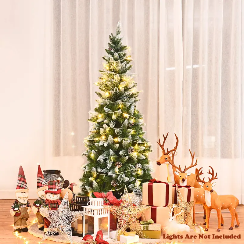 Slender Pencil-Style Artificial Christmas Tree – Available in 5ft, 6ft, and 7.5ft Heights