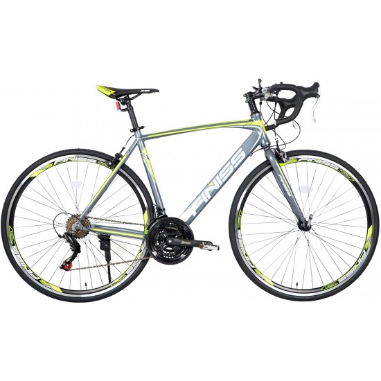 700c Road Bike Bicycles Men Adult 21-Speed Double Disc Brake Lightweight High Carbon Steel Frame Racing Bikes