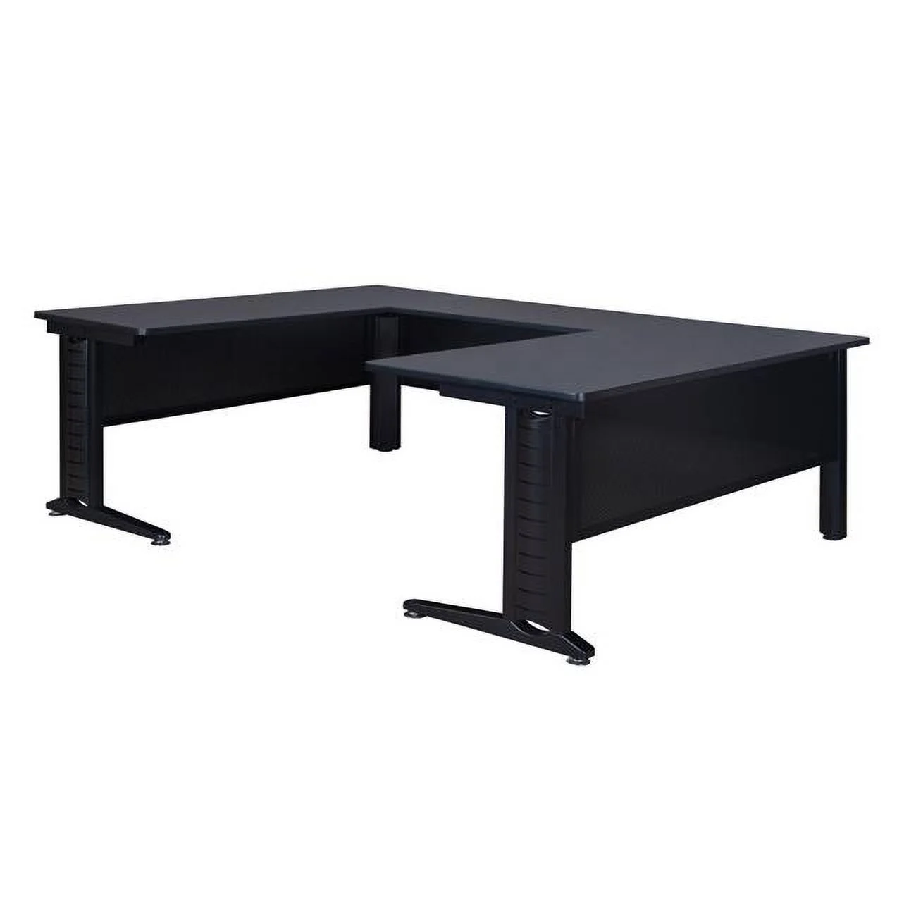 Regency  Fusion 72 in. U-Desk Shell with 42 in. Bridge- Grey