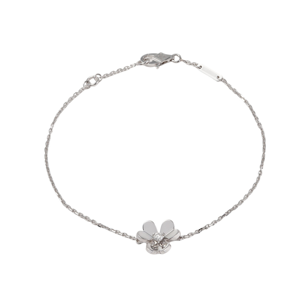 Van Cleef & Arpels Frivole Bracelet 18K White Gold Diamond VCARP0J500