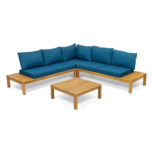 Arlington 5seat Acacia Sectional Sofa Set by Christopher Knight Home