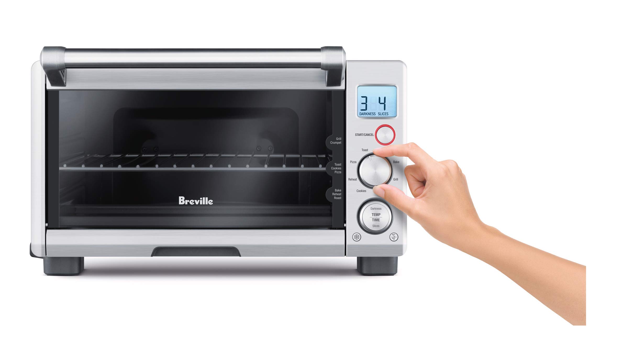 Breville Compact Smart Toaster Oven, Brushed Stainless Steel, BOV650XL