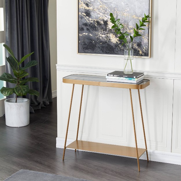 Modern Metal Console Table Olivia amp May
