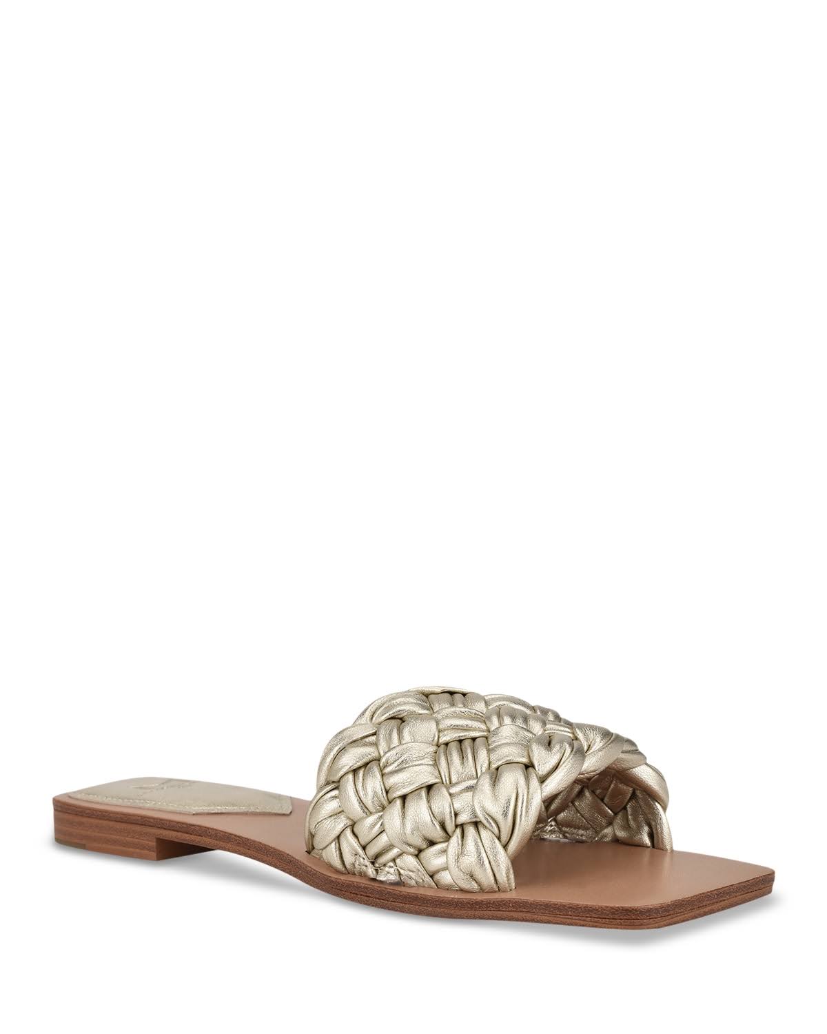 Marc Fisher Reanna Flat Slide - Gold Leather - 5
