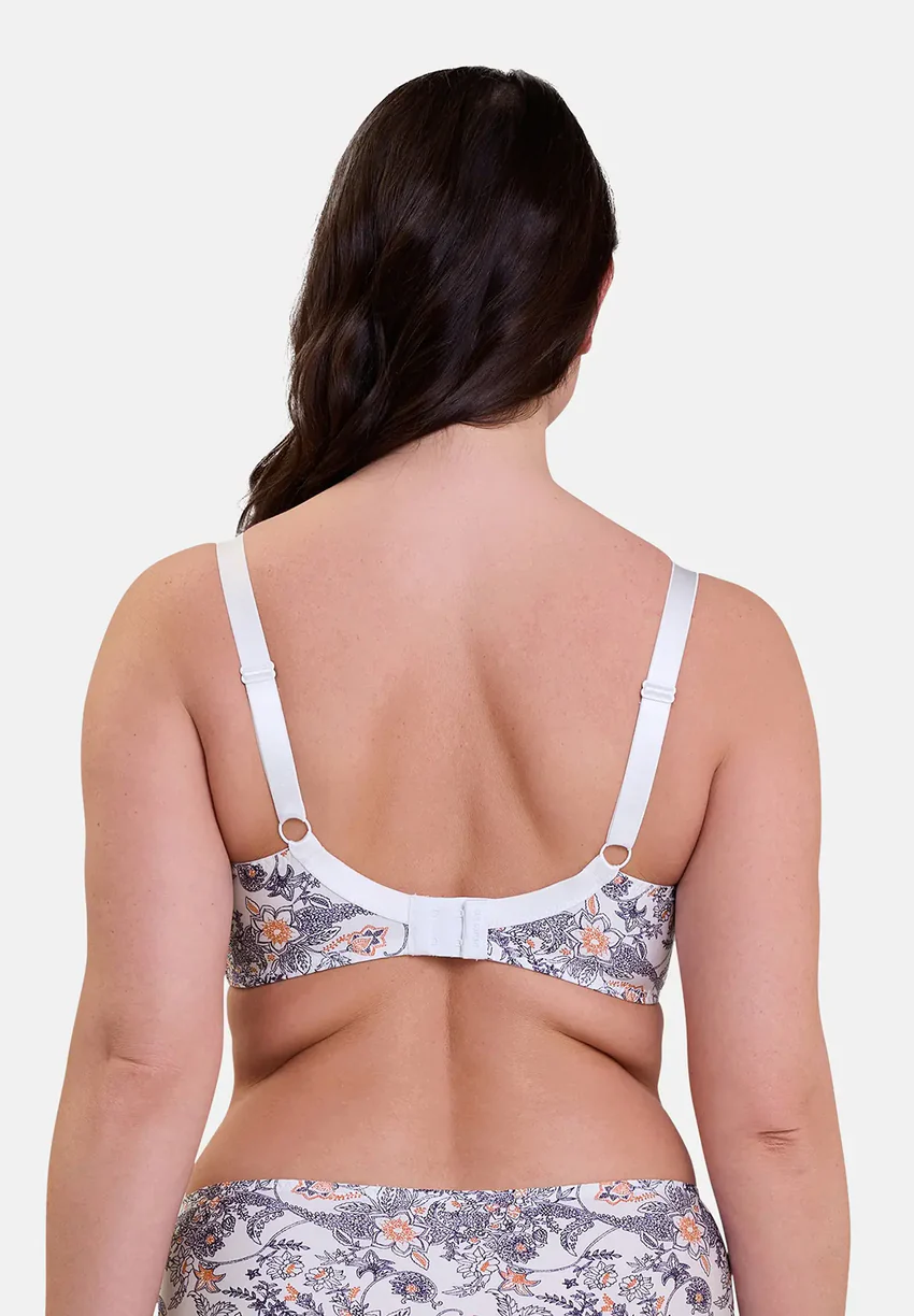 Soutien-gorge emboîtant Complice Imprimé Paisley Mûre et Mandarine