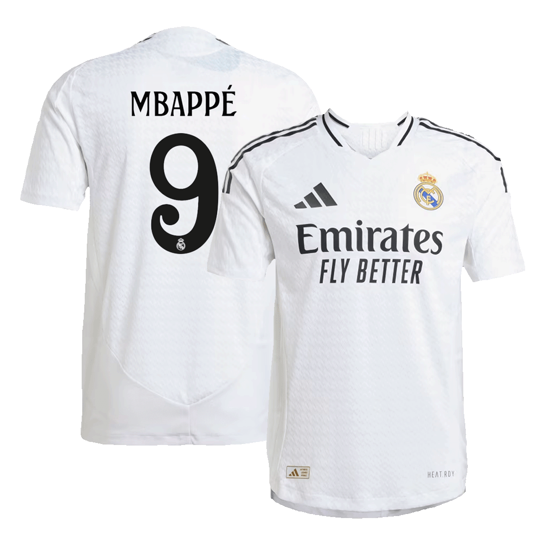 MBAPPÉ #9 Real Madrid Home Player Version Jersey
