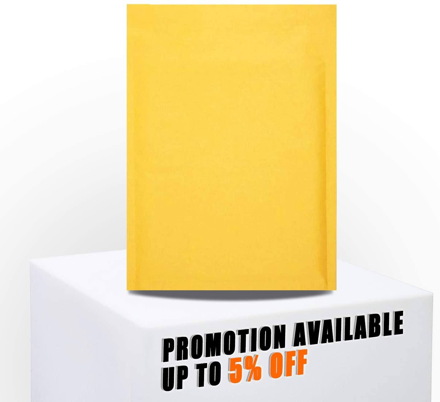 300 Pack Kraft Self Seal Bubble Mailers Padded Envelopes 10.5x22 x 15x22