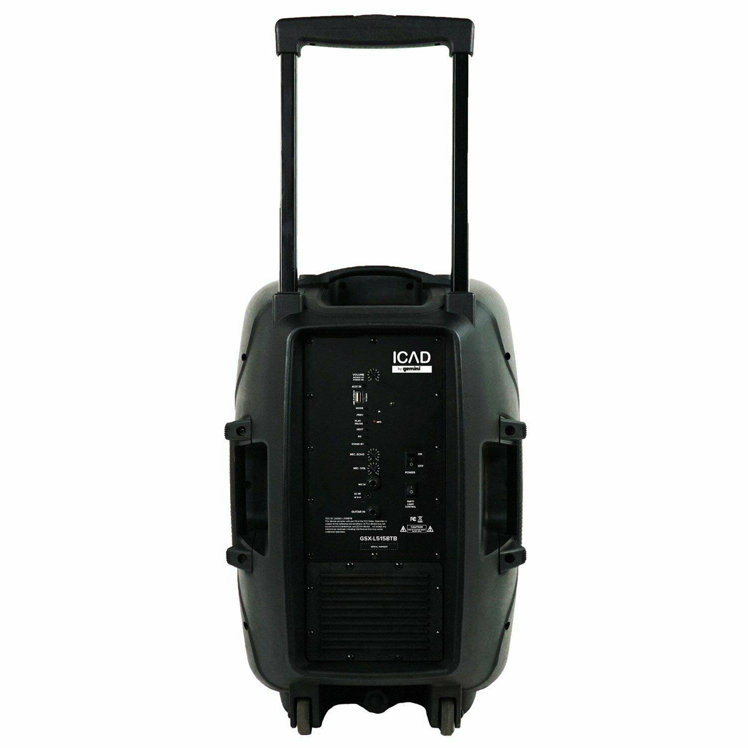 Gemini GSX-L515BTB Wireless, Bluetooth 15x22 Speaker