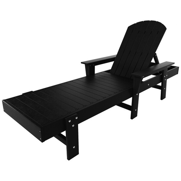 Polytrends Altura Poly EcoFriendly All Weather Reclining Chaise Lounge with Arms