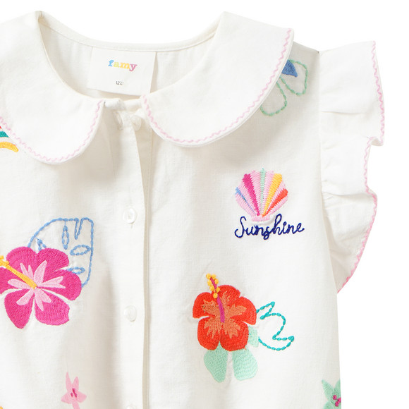 Famy Mädchen Bluse mit Stickerei