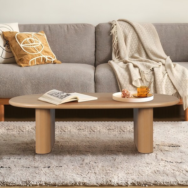 Roomfitters 51'' Tapered Tabletop Coffee Table,Natural Wood