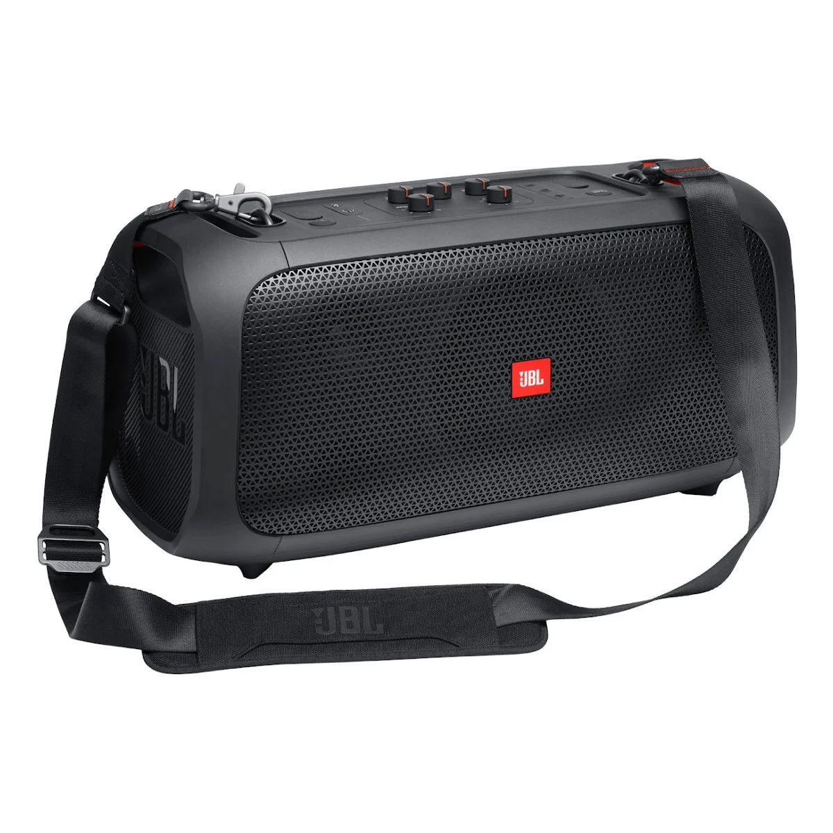 JBL PartyBox On-The-Go Portable Bluetooth Karaoke Party Speaker with Built-in Lights and Wireless Microphone