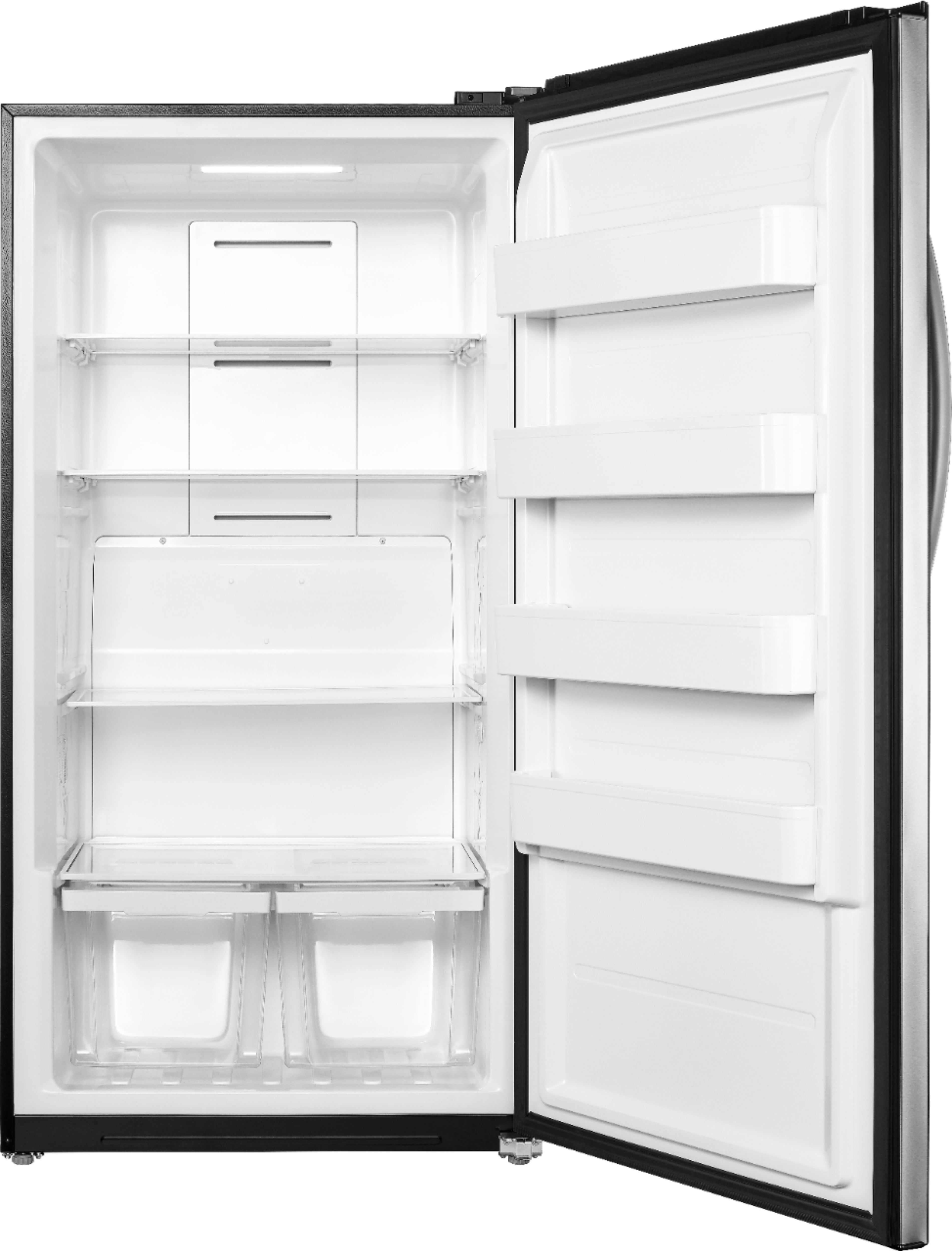 Insignia™ - 17 Cu. Ft. Garage Ready Convertible Upright Freezer with ENERGY STAR Certification - Stainless Steel
