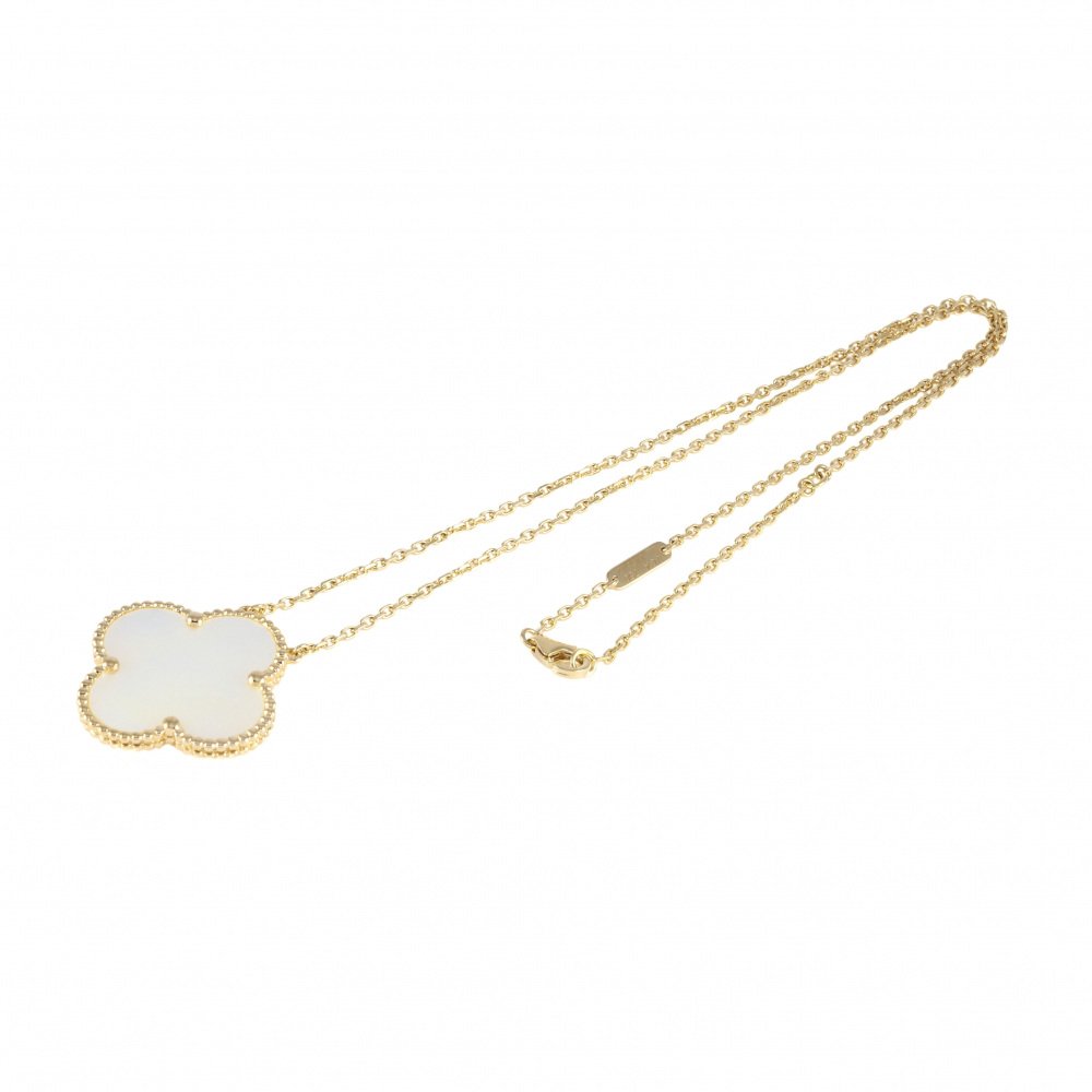 Van Cleef & Arpels Magic Alhambra Ginza Edition Necklace 18K Yellow Gold Mother of Pearl VCARO41300