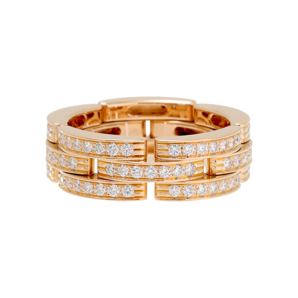 Cartier Mayon Pantale Ring 18K Rose Gold Diamond N4749100