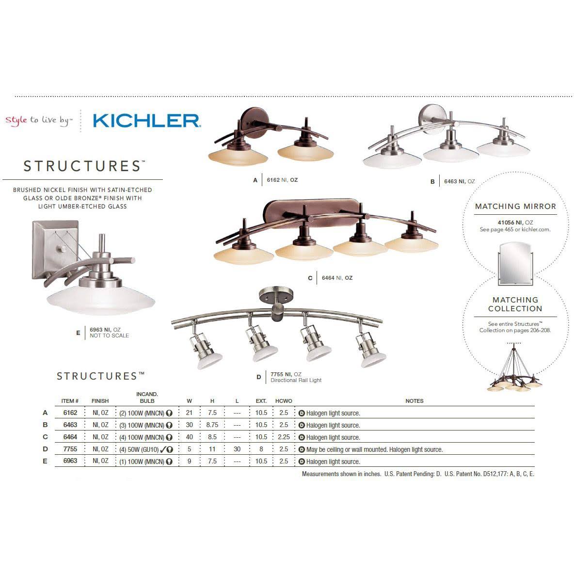 Kichler 6162CH Structures Bath 2-Light Halogen, Chrome