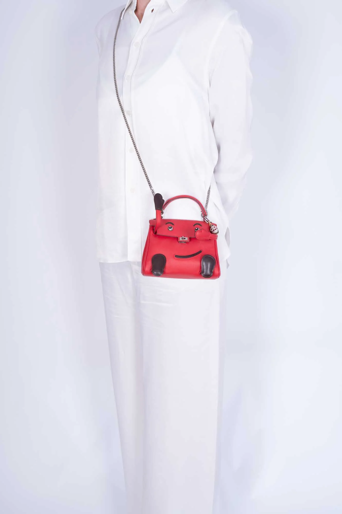 Hermès Kelly Doll Quelle Idole Rouge Vif Gulliver Palladium Hardware