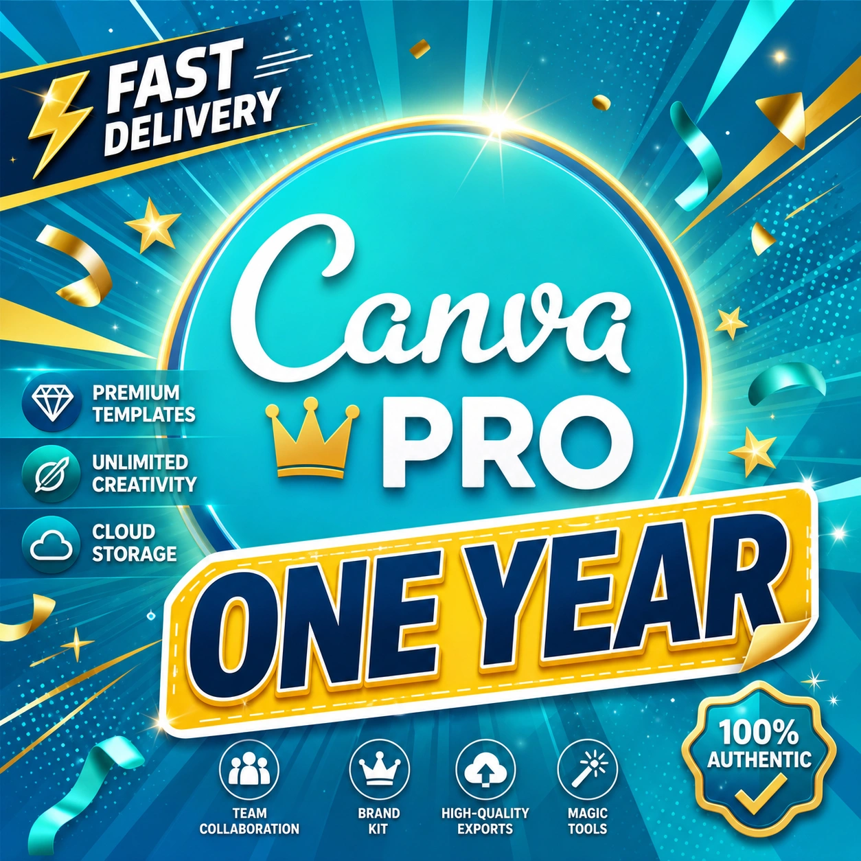 Canva Pro Premium 1 Year Subscription