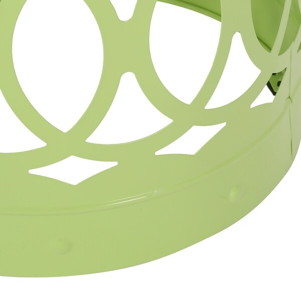 Metal end Table Large ,Green