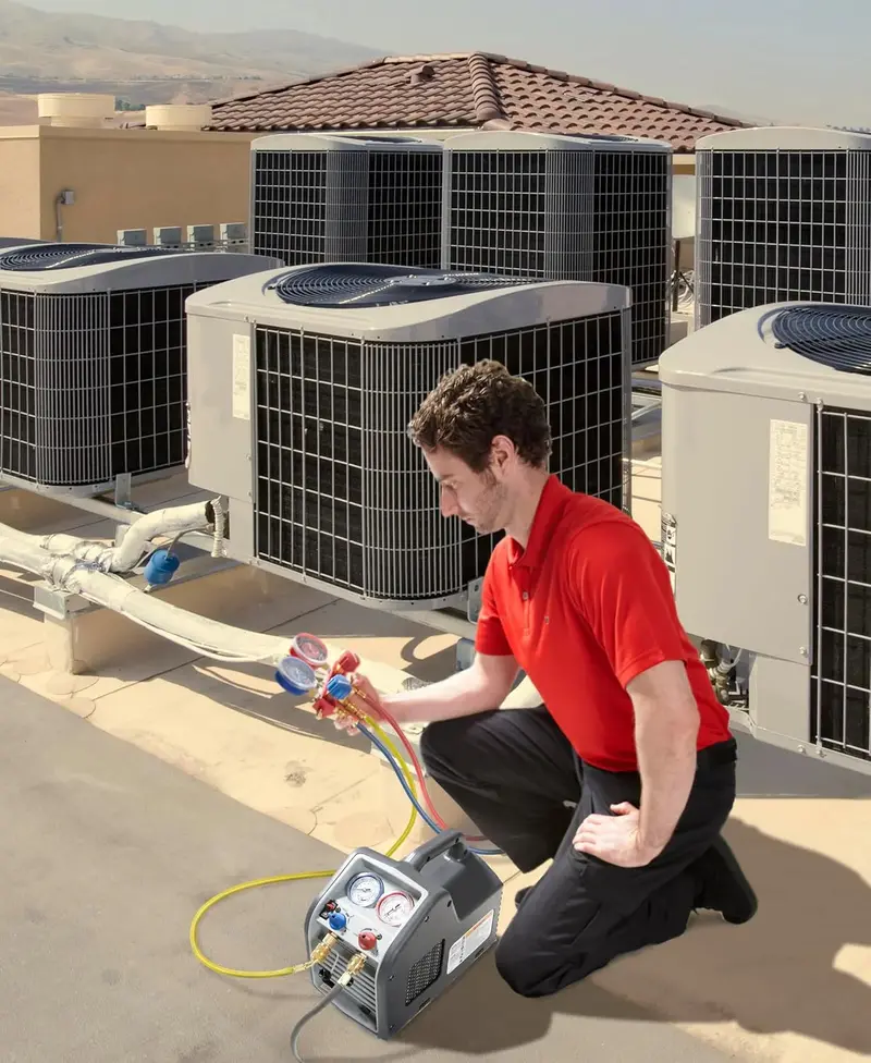 Robinair Portable Refrigerant Recovery Machine – 115V/60Hz, Dual-Mode (Liquid & Vapor) Recovery for HVAC Technicians