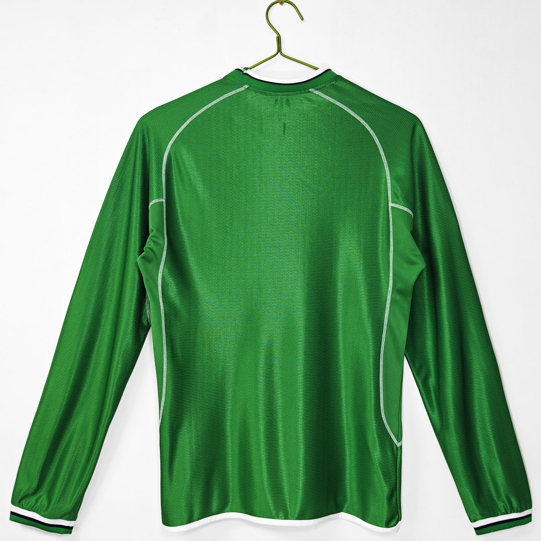 Retro Ireland 2002 Home Jersey Long Sleeves S-XXL